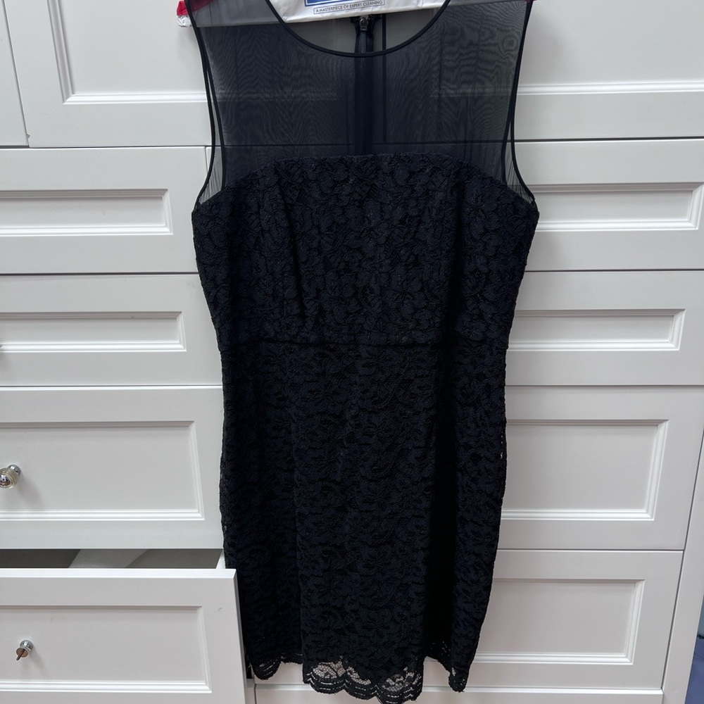 DVF Black Lace Dress